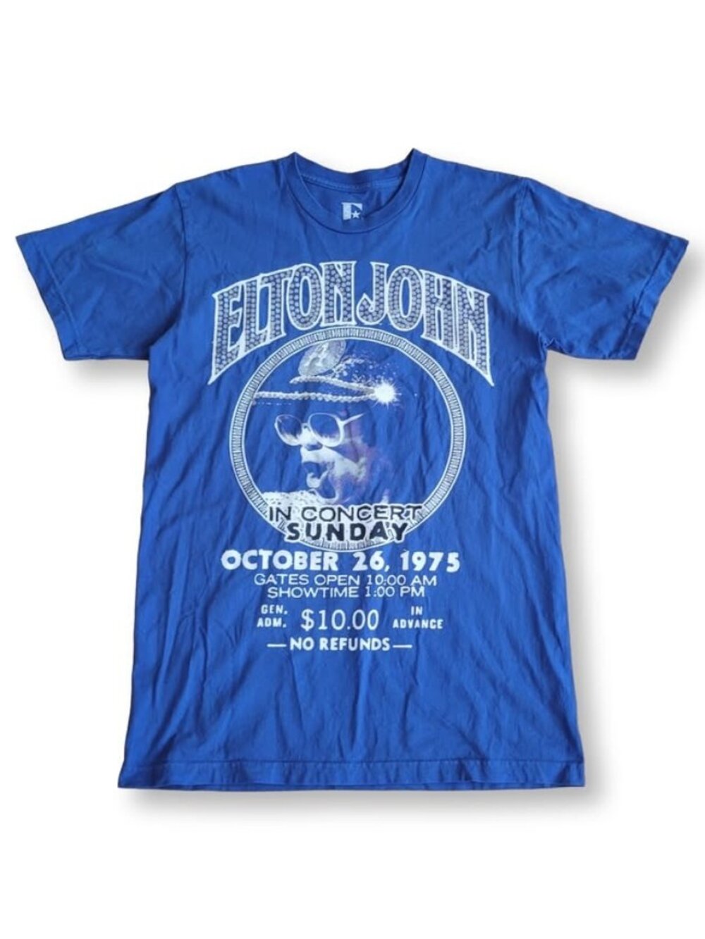 Elton John In Concert Official Vintage Graphic T Shirt Mens Unisex S